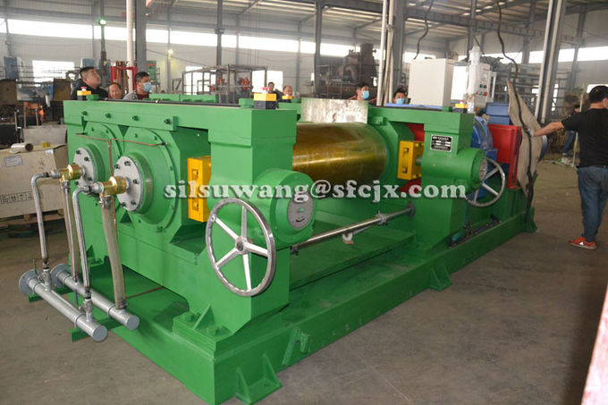 22" Peripherally Roller Bearing Lubrication Rubber Mixing Machine 2 Roll
