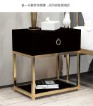 Durable Hotel Wooden Bedside Table Bedroom Nightstands With Single Drawer