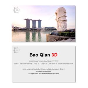Quality 3D Business Card Design 3D Lenticular Card Personalised 3D Printed wholesale
