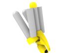 32mm Three Barrel Hair Waver , Tourmaline Ceramic Barrel Curling Iron