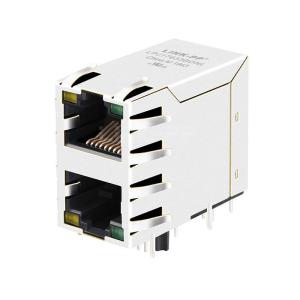 Quality LPJ17633BDNL 10/100 Base-T Tab Up Yellow/Green LED 2X1 Port 8P8C RJ45 Connector wholesale