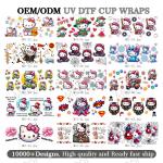 High Quality Dtf Transfer Sticker Cartoon Princess Wrap 16 Oz Uv Dtf Transfer