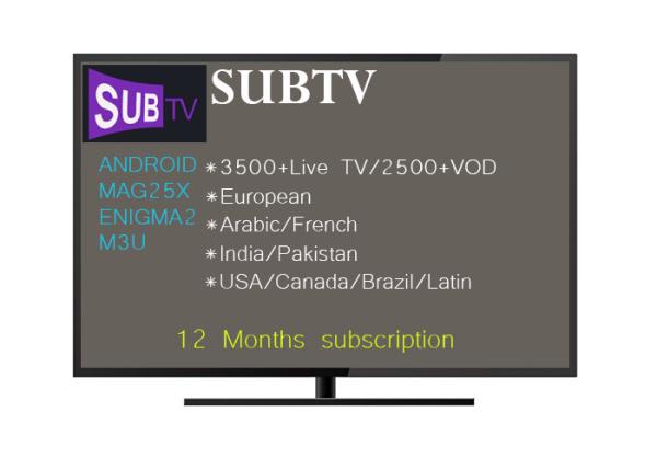 Hot selling to Canada iptv code1 year USA English channels UK Latin American