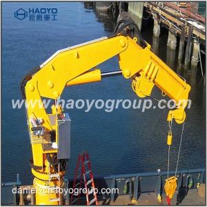 Quality 1ton Hydraulic Marine Knuckle Boom Ship Deck Crane for Provision wholesale