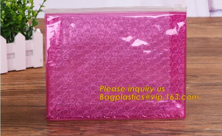 Cosmetic Pink Slider Padded Bag/Silver k Bag With Bubble,Padded Envelopes Cheap Aluminium Foil k Holographic
