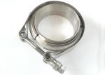 Turbo Downpipe Exhaust Stainless V-Band Bolt Clamp with Flange