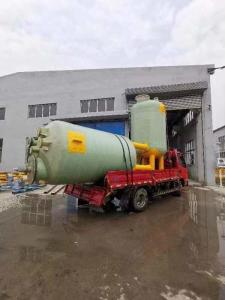 Quality Vertical FRP Chemical Storage Tank For Wastewater Treatment wholesale