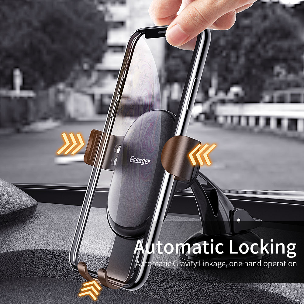 Adjustable Suction Car Phone Holder Universal for 4.5-6.5 inches Mobile Phone