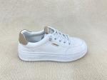 Women comfort flat heel sport shoes with breathable mesh and lace up