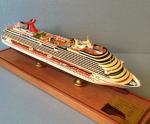 Scale 1:900 Outdoor Decoration Carnival Dream Cruise Ship Model With Alloy