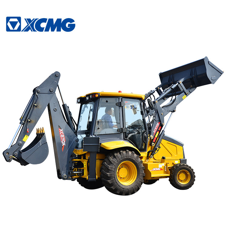 XC870K Heavy Earth Moving Machinery Mini Farm Tractor With Backhoe And Front End Loader