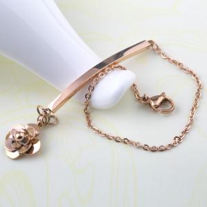 Quality 316L Stainless Steel Bangle Camellia Female Bracelet Fashion Jewelry wholesale