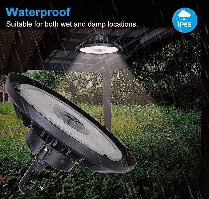 120W 150W 200W 240 Watt UFO High Bay Light Fixture 0-10V Dimming