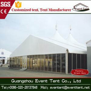 Quality Waterproof Sunscreen Large Outdoor Aluminum Tent With Glass Wall wholesale