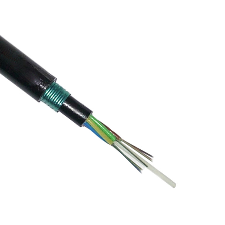 Supply single mode aerial 4 core fiber optic cable price GYFTY53