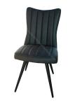 Leathaire Technical Fabric Upholstered Dining Chairs Thickly Foamed Seat