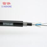 High Strength 24 Core Armoured Fiber Optic Cable Loose Tub With PE Inner Sheath