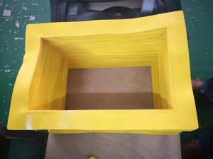 Quality high quality sewn bellows yellow or black color design to protect cover for waterjet cutting machine wholesale