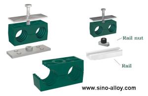 Quality Rail nut double pipe clamps According to DIN 3015-3 wholesale
