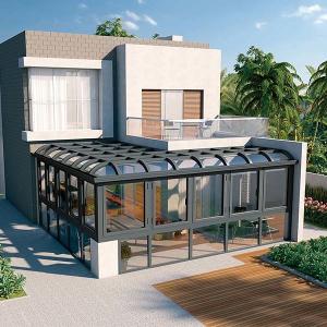 Quality Flat Aluminum Profile Sunroom UV Protection Sliding Door Sunroom wholesale