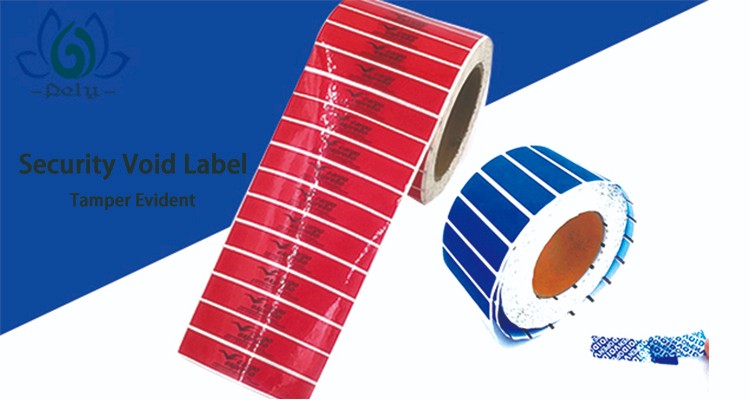 Colorful Tamper Evident Security Labels For Protection