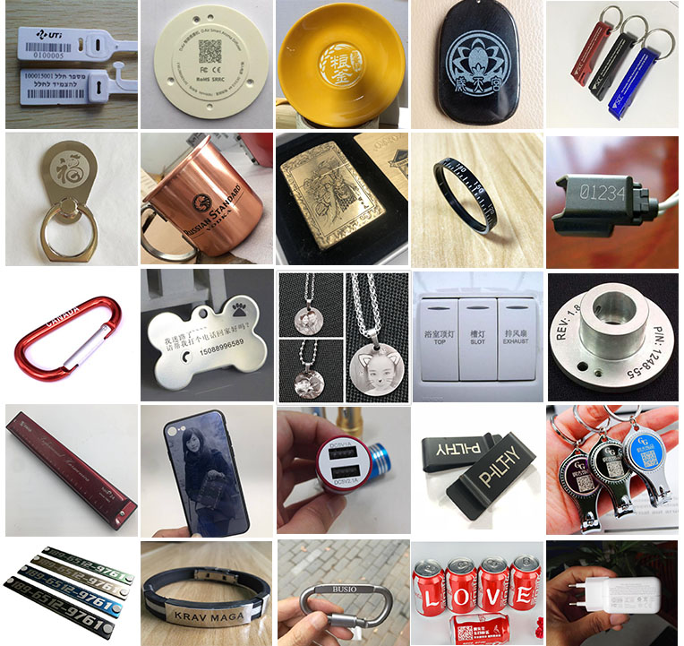 20KG Metal Engraving Machine Portable 20w 30w 50w Mopa Gold Smart Color Fiber Laser Marking Machine with Portable Design