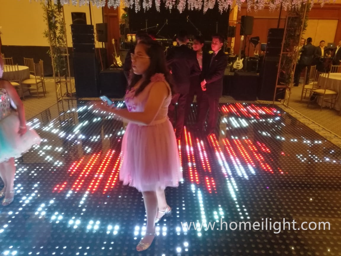 14kg Product Weight LED Starlit Dance Floor Panel for Nightclub Event in Bar Wedding