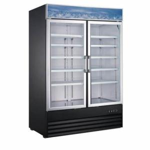 Quality Power Saving 2 Glass Door Commercial Freezer For Display Fruits Vegetables wholesale