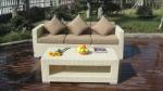 Customized color PE rattan outdoor sofa set wicker furniture