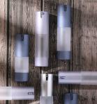 Cylindrical 10ml 15ml 20ml 30ml PP Plastic Airless Pump Bottle with Snap Lotion