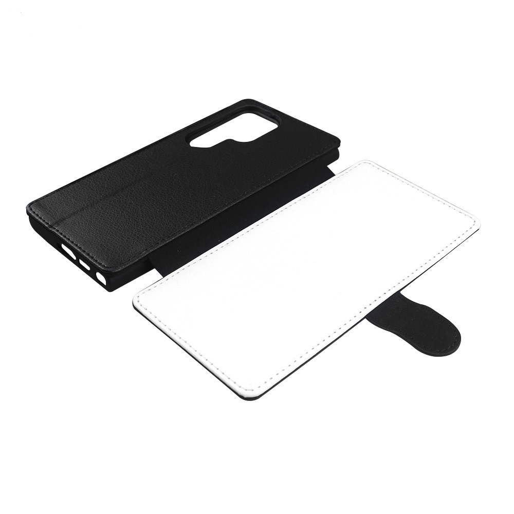 Customized Sublimation Blank PU Leather Flip Sublimation Phone Wallet Cases For SamSung Galaxy S23 24 Ultra Plus