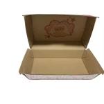 Custom Logo Biodegradable Kraft Paper Box: Ideal for Long Burgers & Hot Dogs