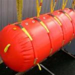 RF Welded Seams Cylindrical Underwater Air Lift Bag For Marine Salvage