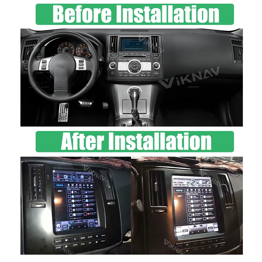Viknav Car Radio For Infiniti FX35 (2008-2011) 10.4 inch GPS Navigation Stereo Auto Multimedia Video Player HD Screen