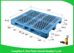 Quality Euro Type Heavy Duty Plastic Pallets Single Face For Food Industry Warehouse wholesale