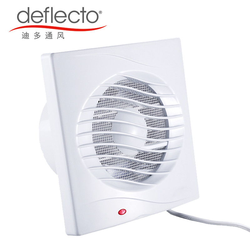 18W Bathroom Ventilation Fan 6'' 150MM Plastic Wall Mounted Bathroom Exhaust Fan