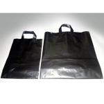 Thick low density polyethylene plastic hand carrier bag
