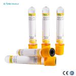 Gel & Clot Activator Additives Blood Collection Tube Yellow Color