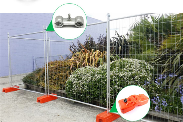 ISO9001 Temporary Security Fence Weld Mesh Pool Fencing White Orange