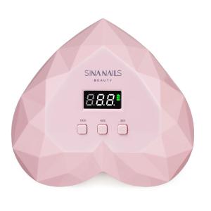 Quality Smart Heart Shape Dual Light Source 96w Professional Gel Nail Dryer UV LED wholesale