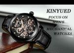 KINYUED new design automatic watch movement stainless steel mechanical watch
