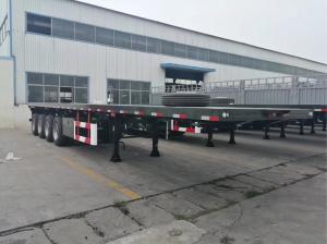 Quality 80 Ton 40ft 45ft Used 4 Axle Flatbed Semi Trailer wholesale