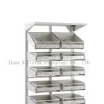 H198cm Stainless Steel Medical Cabinet Adjustable Rack