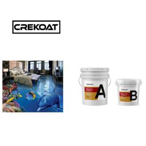 Quality Glossy Epoxy Resin Floor Coating Hardened Seamless 3D Floor Coating wholesale