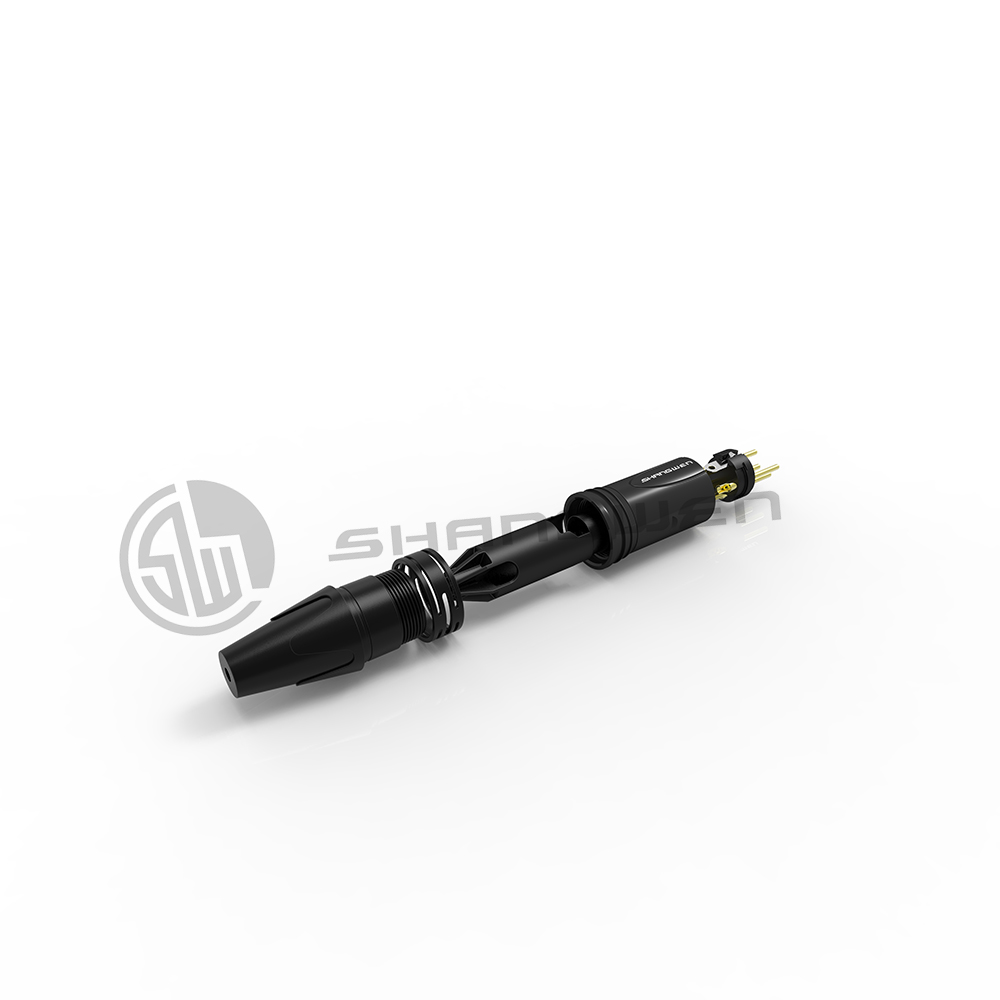 Indoor Custom XLR 4 Pin Male Female Connector Plug Socket Zinc Alloy Shell