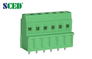 Quality Green Plastic PCB Terminal Block Euro Style Pitch 3.81mm 300V 10A UL CE wholesale