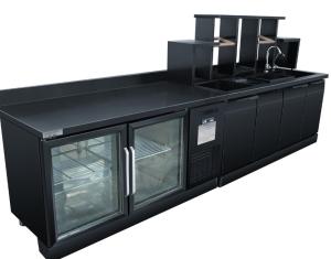 Quality 370L 2 Door Commercial Under Bench Fridge Accurate Temperature Control wholesale