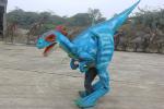 Adults Workers Realistic Raptor Costume Sunproof Colorized Lifelike Blue Color