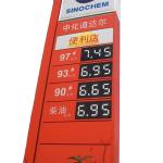 White Word Aluminous Board Fuel Price Flip Signs Digital Price Signs For Gas