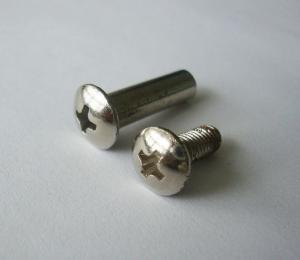 Quality Slotted / Phillips Drive Metal Binding Post , Stainless Steel Butt Screws wholesale